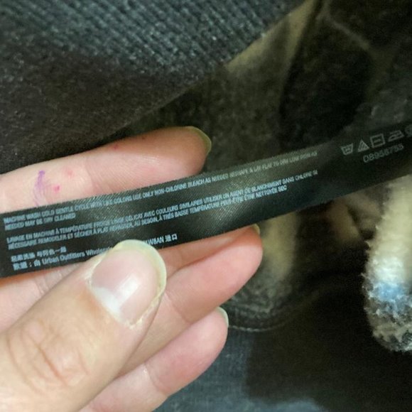 Free People Movement Womens Grey/White Tie Dye Crop Lace Up Accent Hoodie Medium - Picture 5 of 5